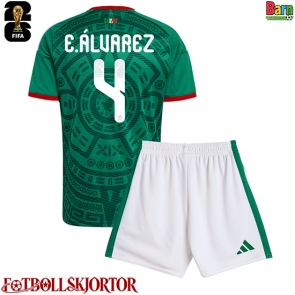 Mexiko Edson Alvarez #4 Hemmakläder Barn VM 2026 Kortärmad (+ Korta byxor)